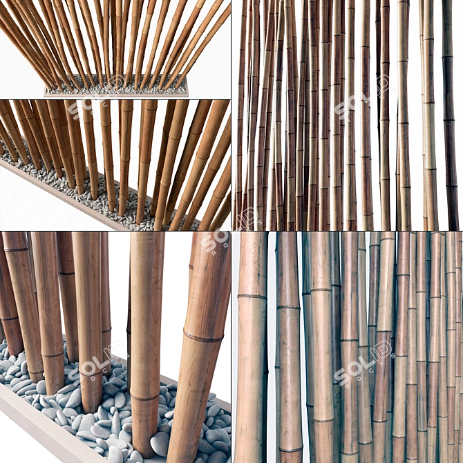 Versatile Bamboo Decor - No. 18a 3D model image 2