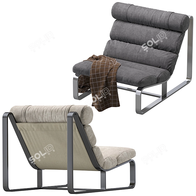 Coco Republic Bryson Occasional Chair: Elegant and Versatile Design 3D model image 3