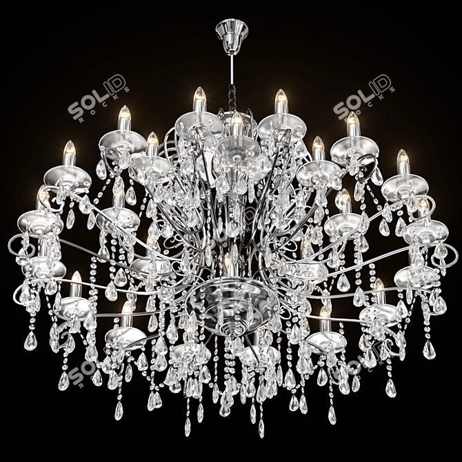 Luxury Chiaro Suzanne Chandelier 3D model image 2