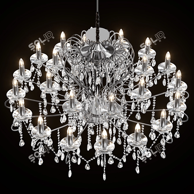 Luxury Chiaro Suzanne Chandelier 3D model image 4