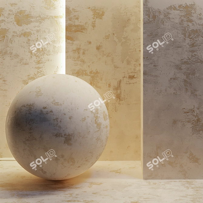 Elegant 8K Decorative Plaster 3D model image 1