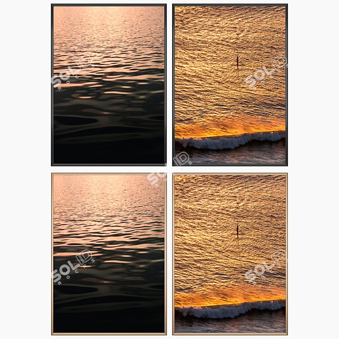 Elegant Wall Art Set 3D model image 2