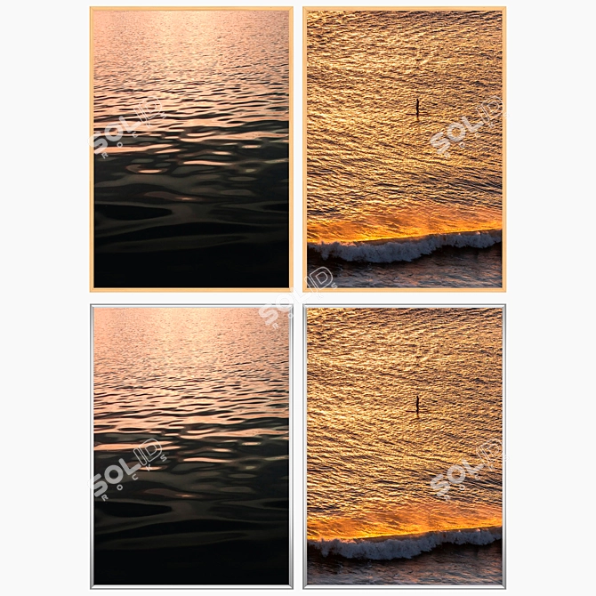 Elegant Wall Art Set 3D model image 3