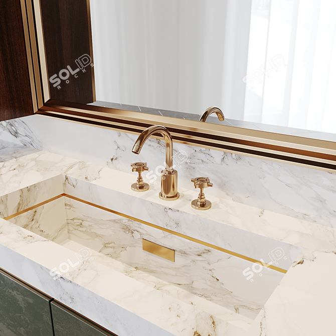 Luxury Bath Set: Inspired by Studia-54.ru 3D model image 4