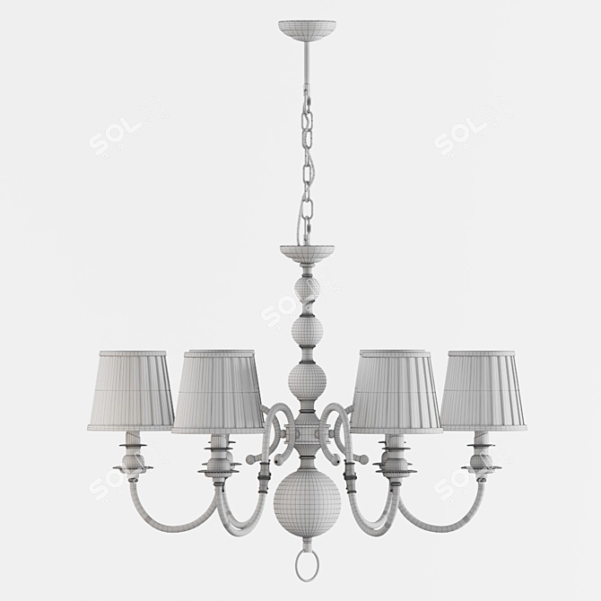Chic Crystal Chandelier for Elegance 3D model image 4