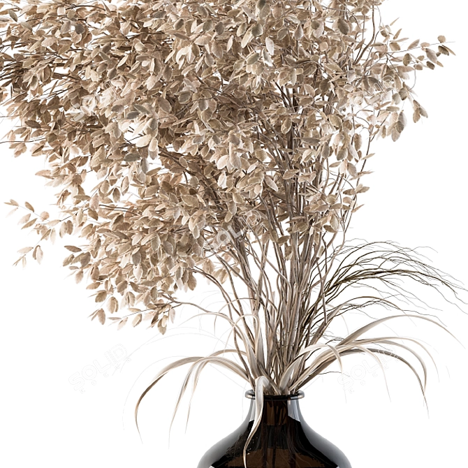 Botanical Bliss: Dried Plant Decor 3D model image 2