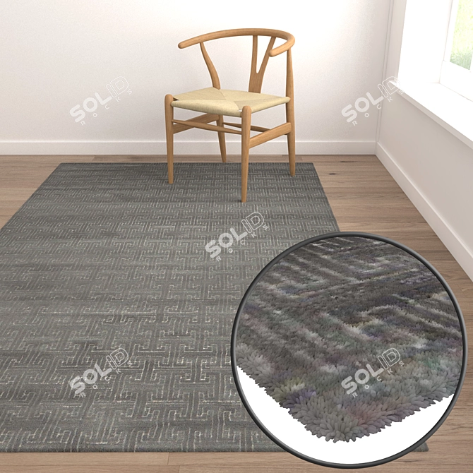 Luxury Carpets Set 3D model image 5