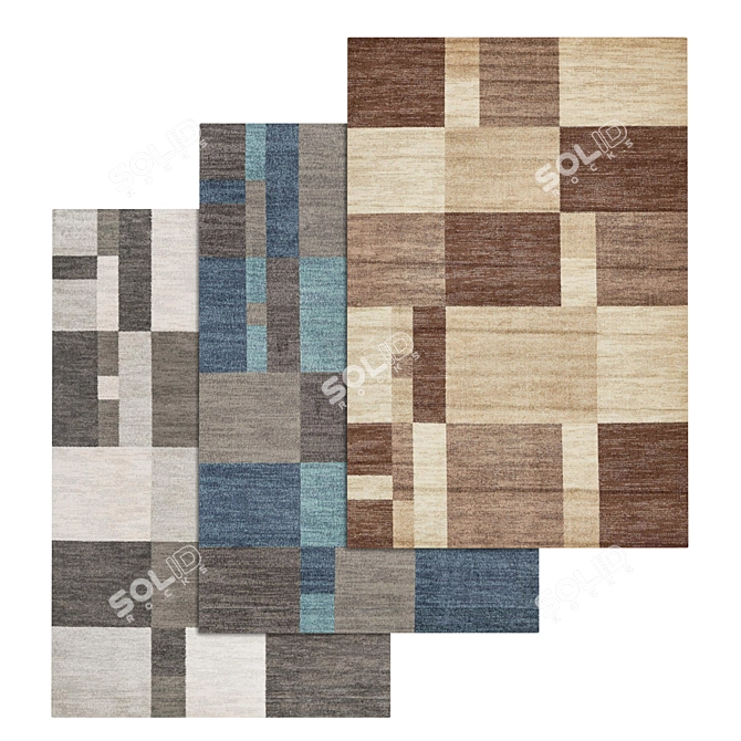 Luxury Carpets Set 3D model image 1