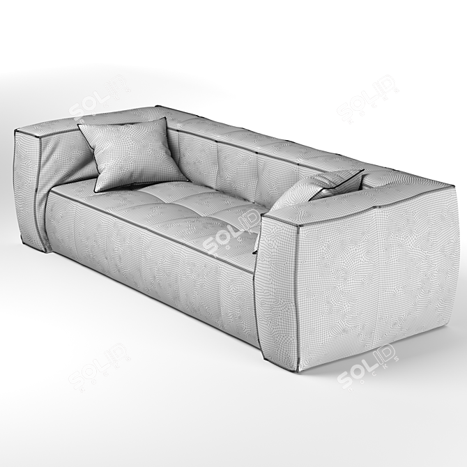 Vintage Leather Copa Sofa 3D model image 5