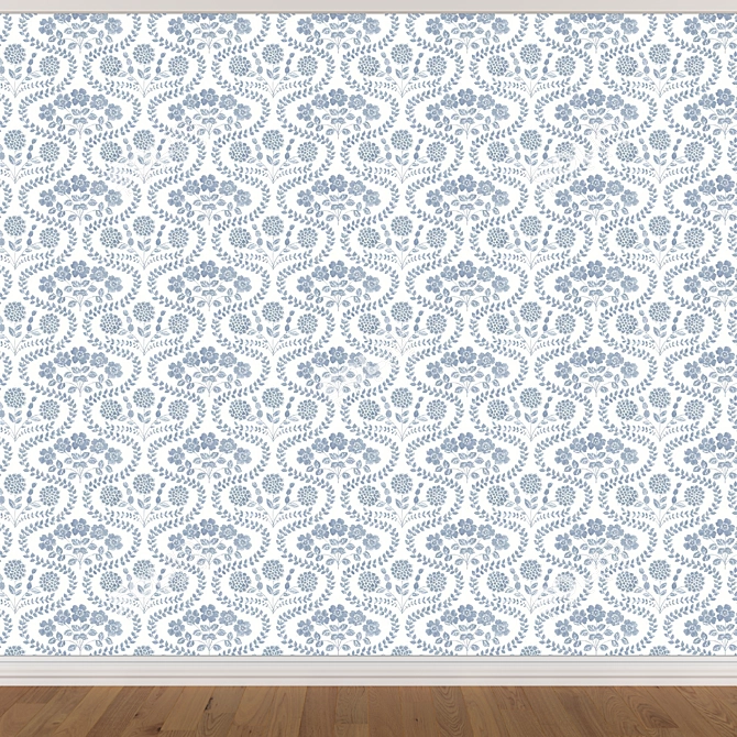 Title: Seamless Wallpaper Set with 3 Textures 3D model image 4