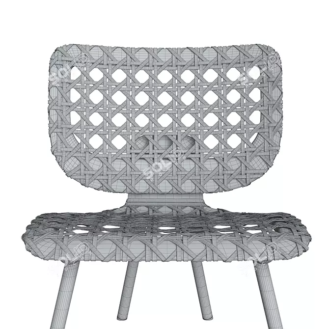 Elegant Aerial Lounge Chair 3D model image 9