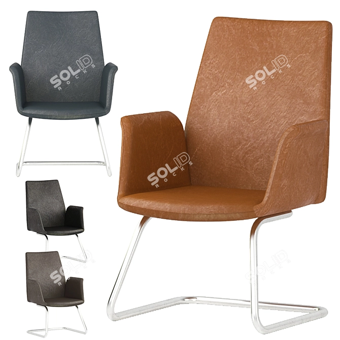 Modern Office Chair Collection 3D model image 4