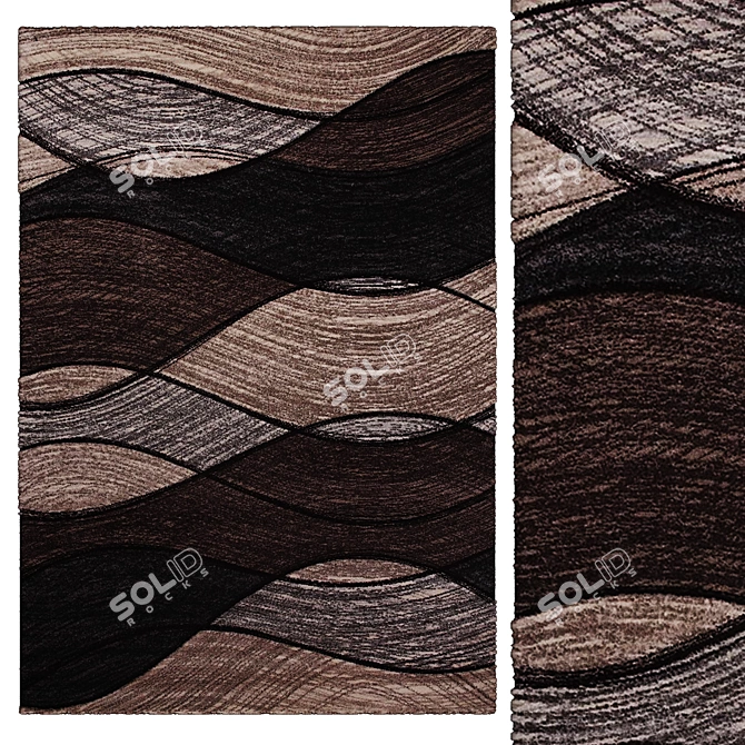 Elegant Interior Rugs 3D model image 1