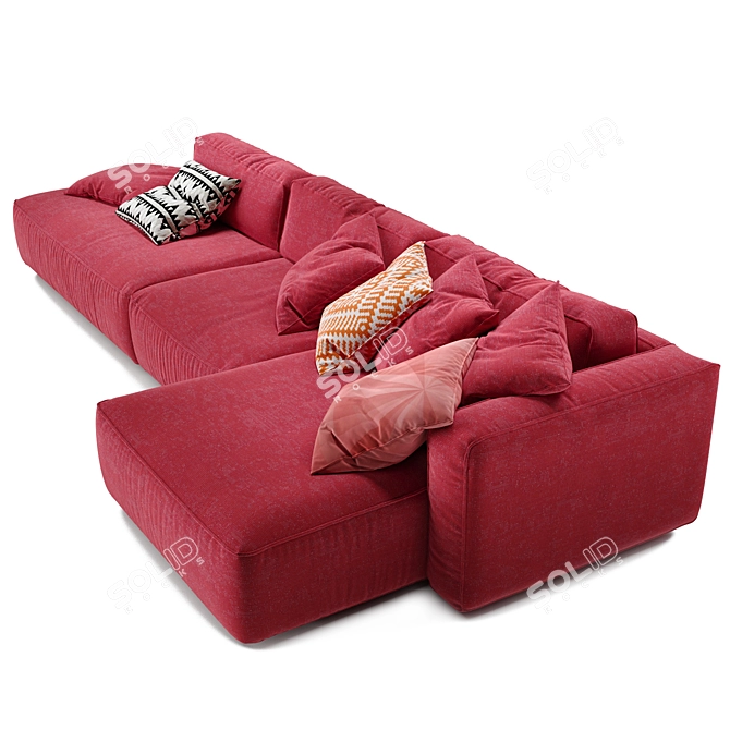 Fogia Supersoft: Modular Scandinavian Comfort 3D model image 2