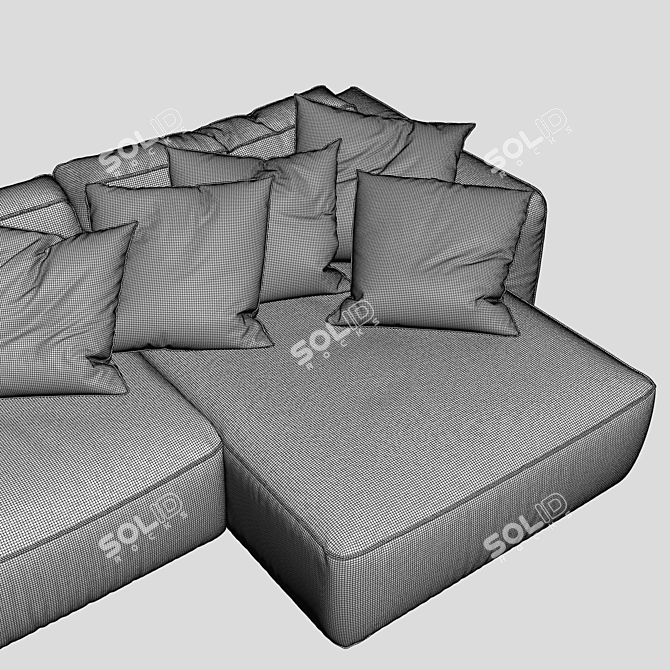 Fogia Supersoft: Modular Scandinavian Comfort 3D model image 4