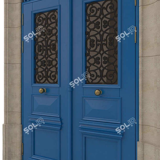 Title: Classic 3D Max Door Design 3D model image 8