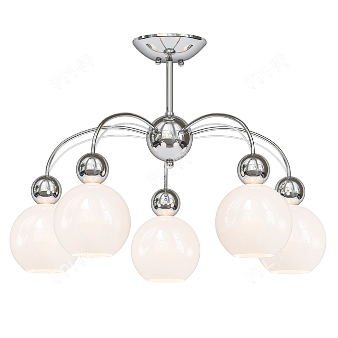 Elegant Omnilux Varazze Ceiling Chandelier 3D model image 1
