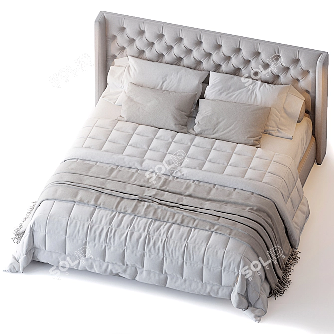 Adler Bed - Elegant Restoration 3D model image 6