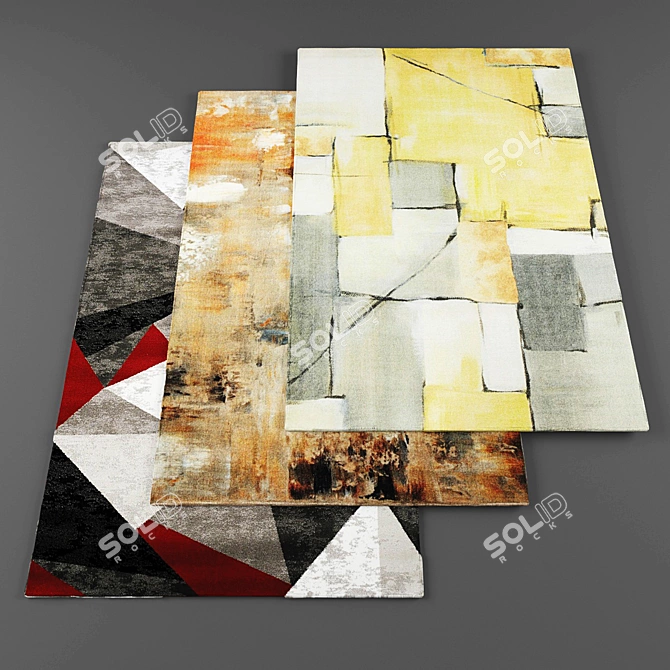 Luxury Rug Collection - 6 Pieces 3D model image 1