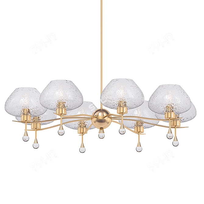 Elegant Luci Heathfield Chandelier 3D model image 1