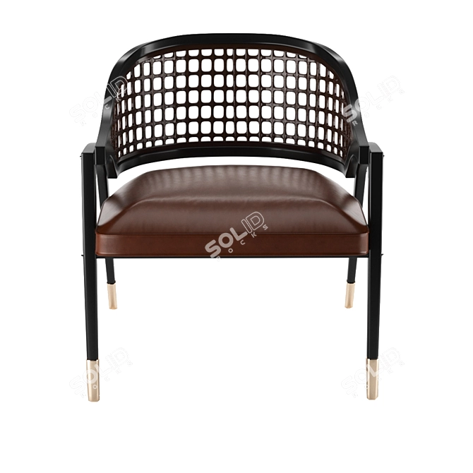 Modern Comfort Chair 3D model image 2