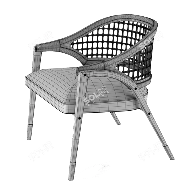 Modern Comfort Chair 3D model image 5