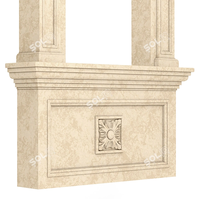 Classic Rectangular Window Frames: 4 Sizes 3D model image 2