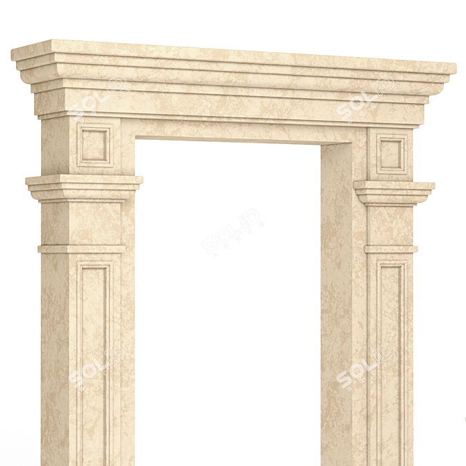 Classic Rectangular Window Frames: 4 Sizes 3D model image 3