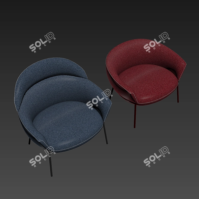 Swale Armchair: Sleek Design by Gordon Guillaumier 3D model image 5