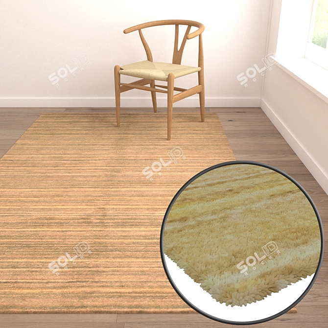 Luxury Carpet Set: Premium Textures 3D model image 5