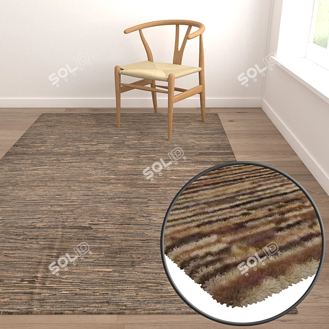 Luxury Carpets Set 3D model image 5