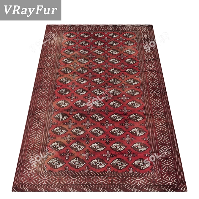 Title: Luxury Collection of 3D Carpets 3D model image 2