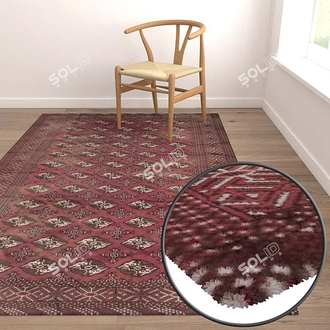 Title: Luxury Collection of 3D Carpets 3D model image 5