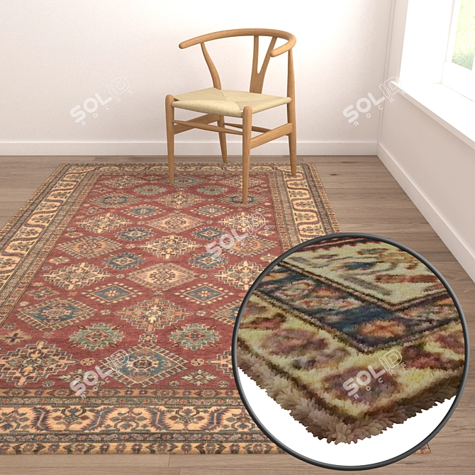 Luxury Carpet Set 3D model image 5