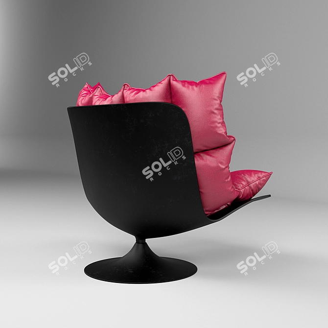 Premium Cushion Chair 3D model image 3