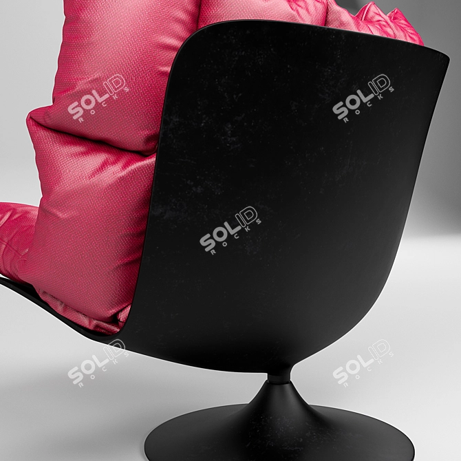 Premium Cushion Chair 3D model image 4