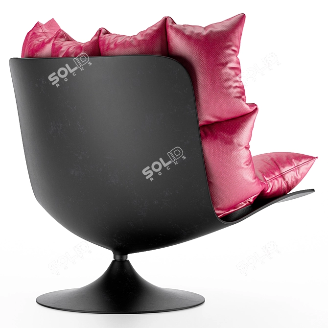 Premium Cushion Chair 3D model image 7
