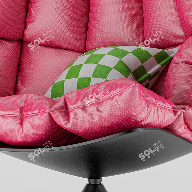 Premium Cushion Chair 3D model image 8