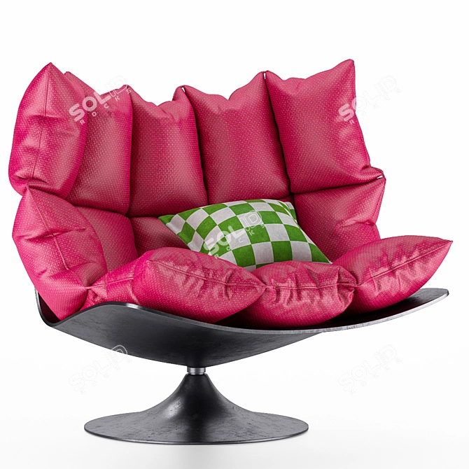 Premium Cushion Chair 3D model image 10