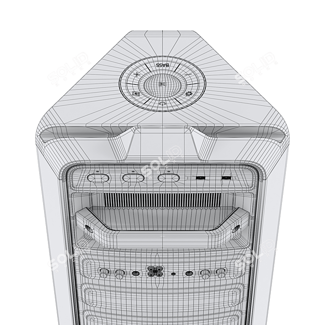 Samsung MX-T70 Sound Tower: Powerful Audio Immersion 3D model image 5