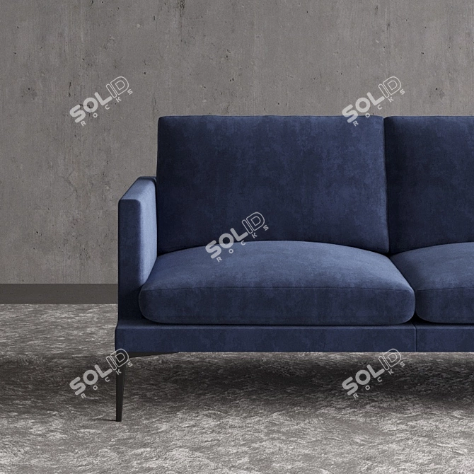 Segno Sofa: Luxurious Comfort 3D model image 3