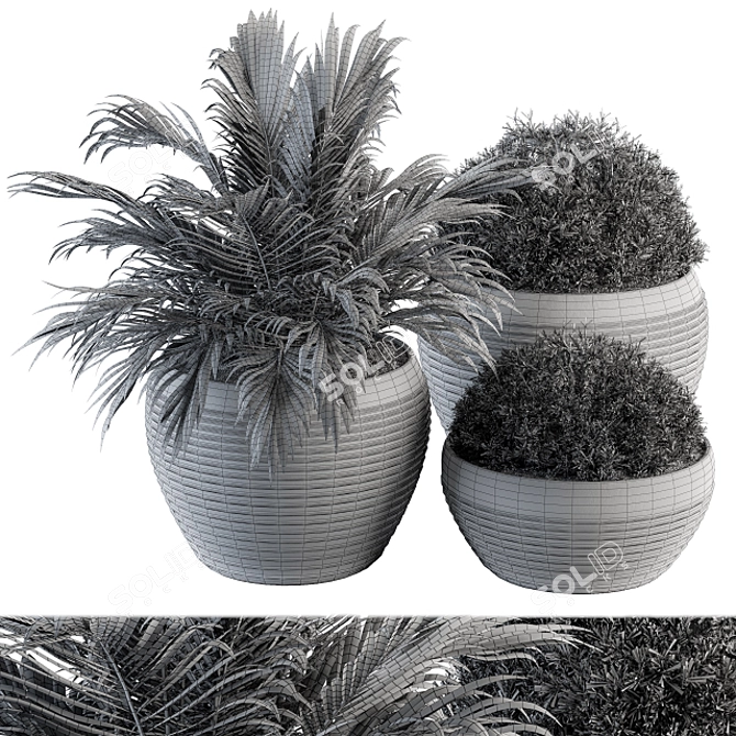 Natural Greenery: Outdoor Plants - Set 104 3D model image 4