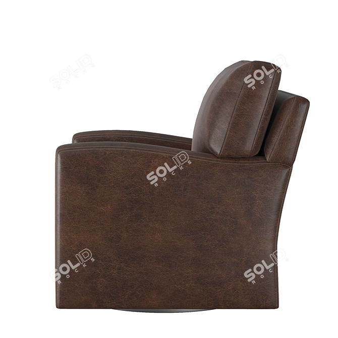 Arudin 628 Swivel Chair - Ergonomic and Stylish 3D model image 4