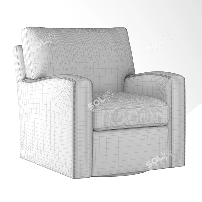 Arudin 628 Swivel Chair - Ergonomic and Stylish 3D model image 5