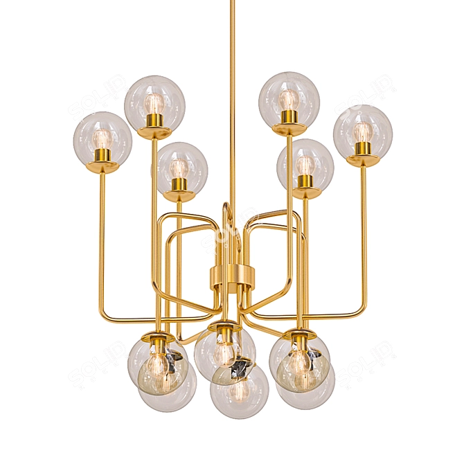 Elegant Pedret Chandelier 3D model image 1