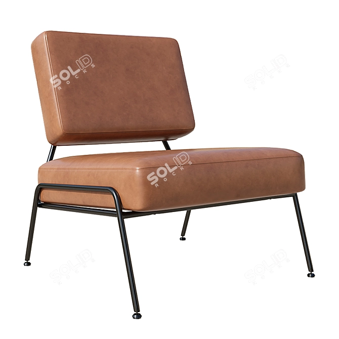 Elegant Knox Accent Chair 3D model image 1