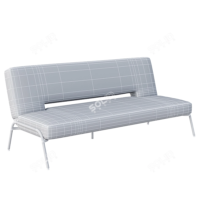 Modern Click Clack Sofa: Knox 3D model image 3