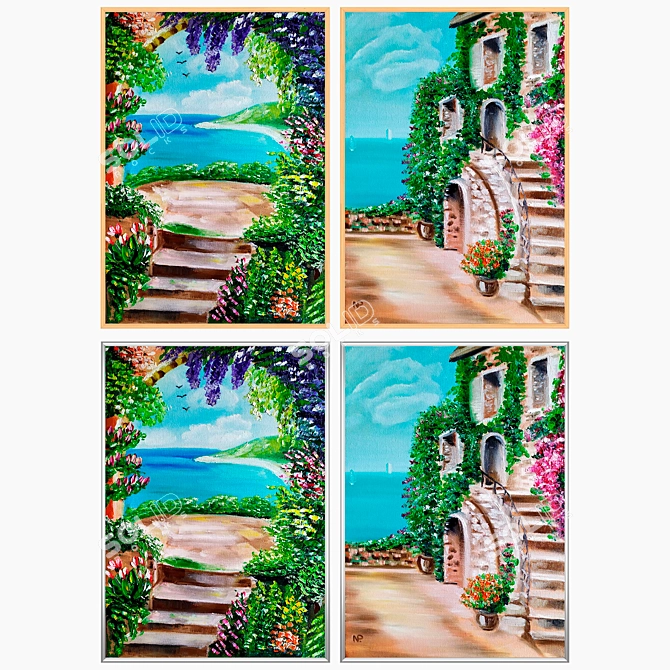 Versatile 2-Piece Wall Art Set 3D model image 3