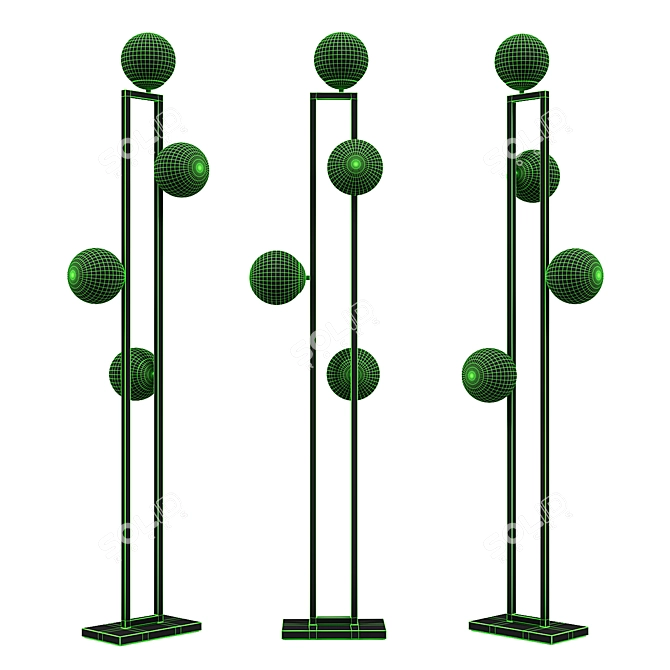 Elegant Pascal Floor Lamp 3D model image 5