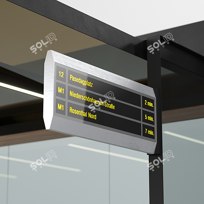 EuroTram Stop 3D model image 3